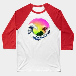 Big waves and palm trees Baseball T-Shirt